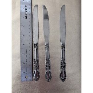 Sango Flatware Modern Solid Knife, Three Pieces By Sango Stainless Dinner Knives